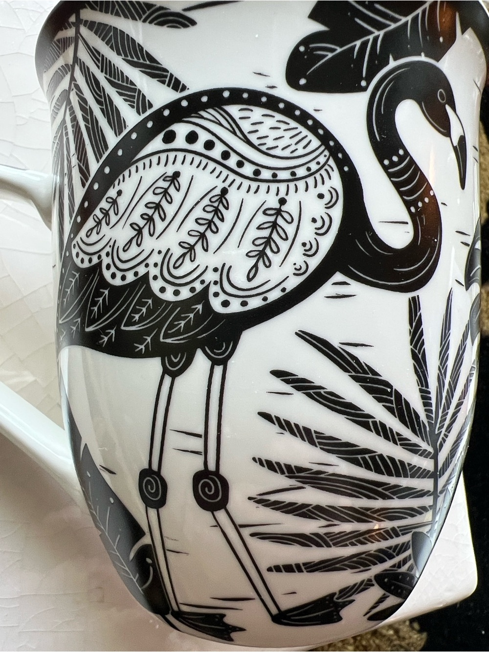 Karma Flamingo Hobo Coffee Tea Mug Cup NEW WITH TAGS “Find Balance” - Picture 12 of 13